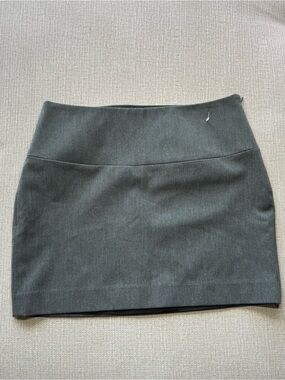 Express Dark Gray Mini Skirt